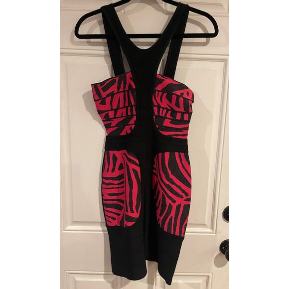 Herve Leger Niva Animal Print Bandage Dress - Picture 2 of 16